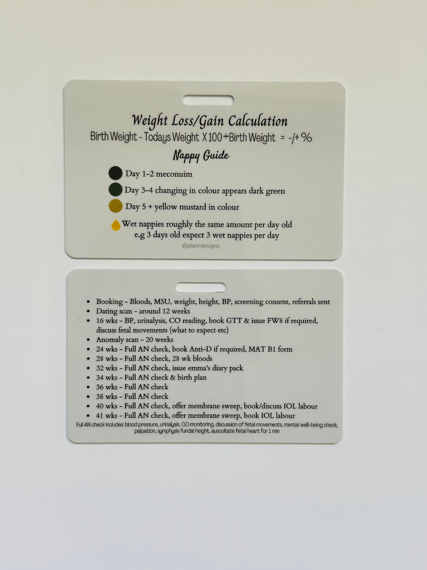 Midwifery Lanyard Card