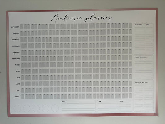 September Academic Wall Planner