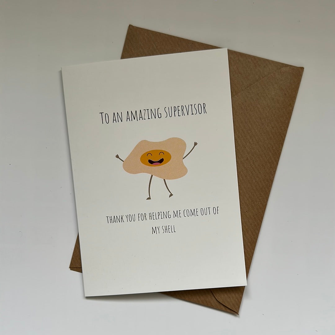 Thank you card - Egg